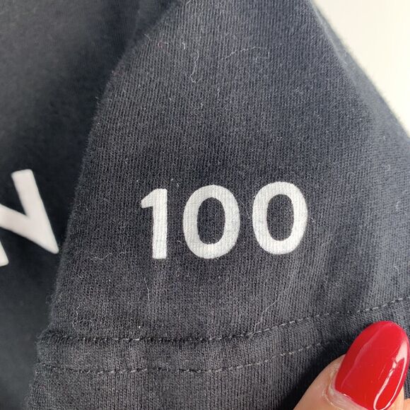 Peloton Size XS T-Shirt Graphic Logo 100 Ride Short Sleeve Crew Neck Tee Women’s - Picture 4 of 8